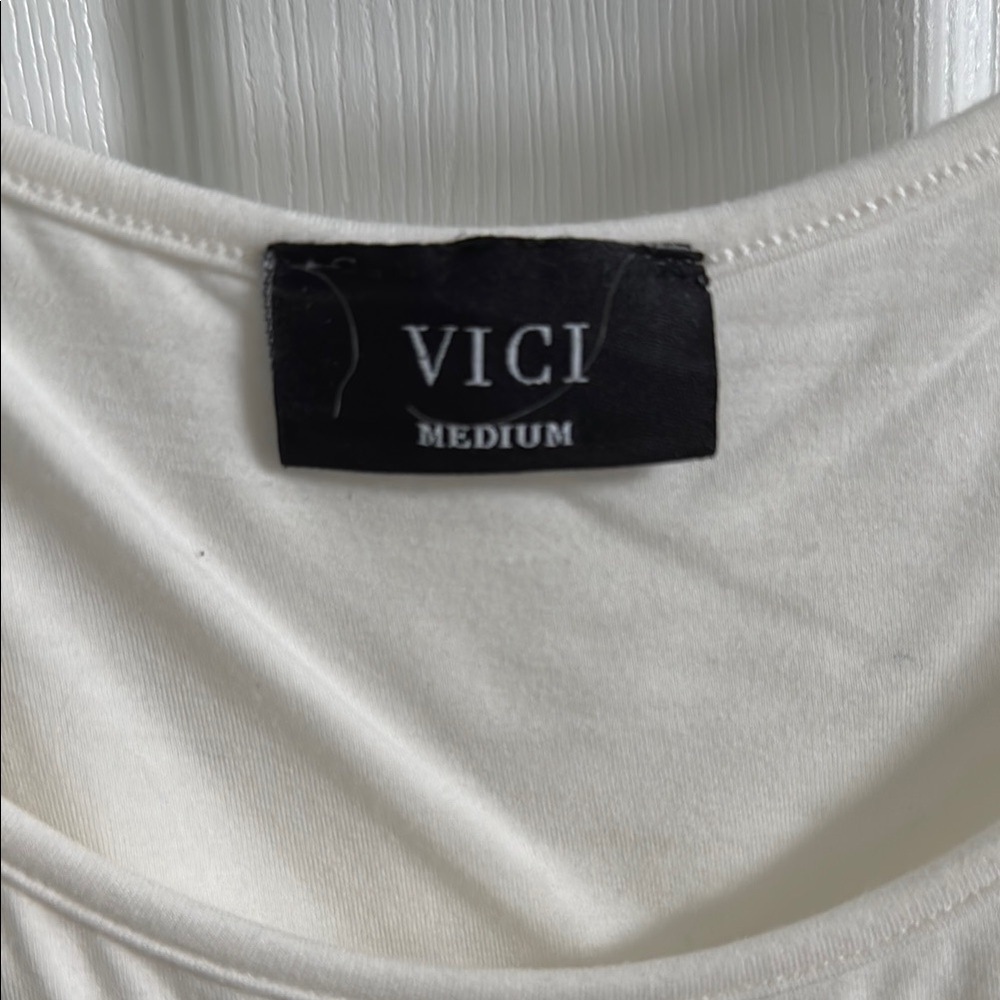 Vici Cream Bodysuit - Picture 2 of 3